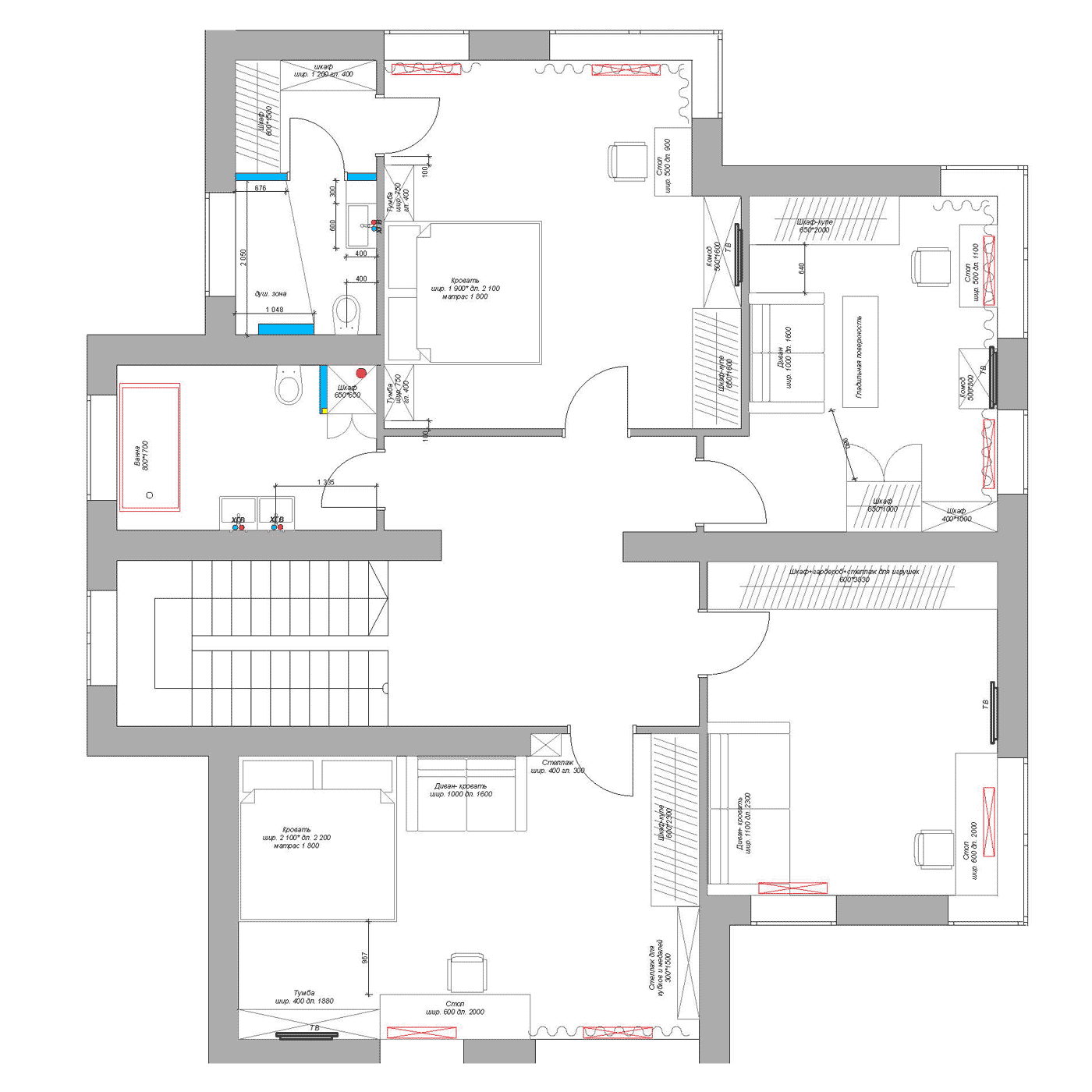 Планировка 2 этажа | Космаково 5